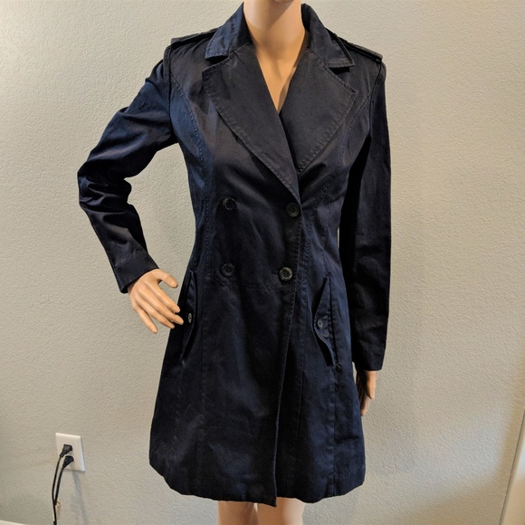 Cole Haan Jackets & Blazers - Navy Blue Cole Haan Long Jacket Coat